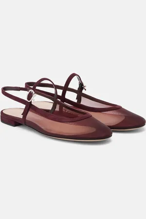 Gianvito Rossi Sling organza ballet flats