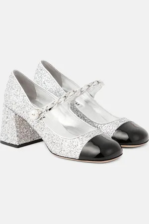 Miu Miu Glitter Mary Jane pumps