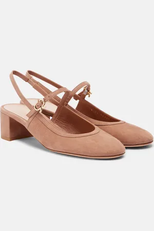 Gianvito Rossi 45 suede slingback pumps