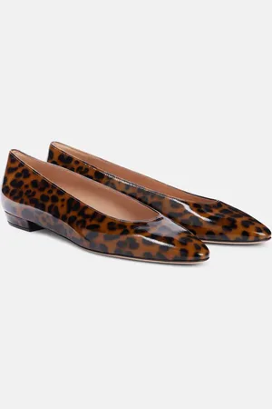 Gianvito Rossi Amelia patent leather ballet flats
