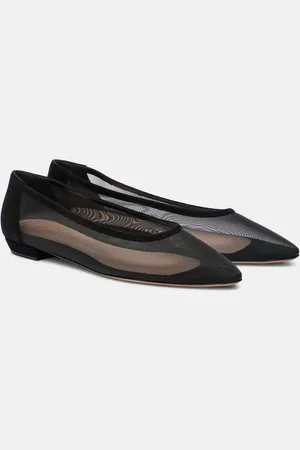 Gianvito Rossi Sheer organza ballet flats