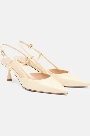 Gianvito Rossi Ascent 55 leather slingback pumps