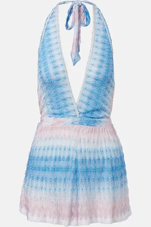 Missoni Zigzag ombrÃ© lamÃ© romper