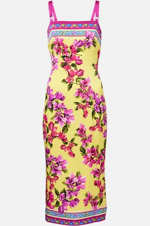 Dolce & Gabbana Taormina floral silk-blend midi dress
