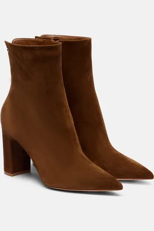 Gianvito Rossi Lyell 85 suede ankle boots