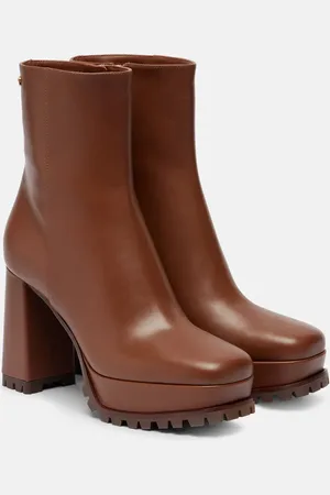 Gianvito Rossi Harlem 70 leather platform ankle boots