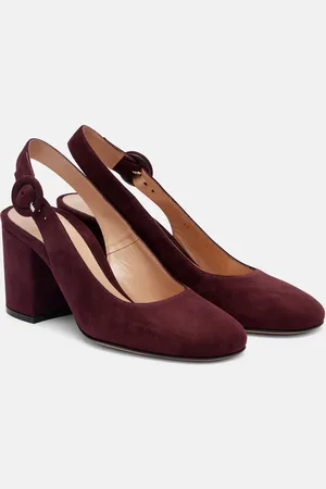 Gianvito Rossi Suede slingback pumps