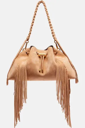 Jimmy Choo Bon Bon Medium fringed suede shoulder bag