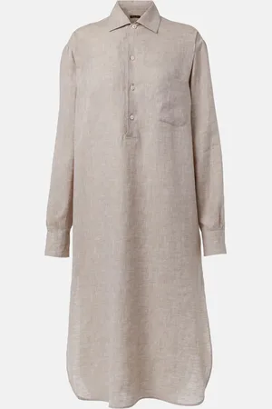 Loro Piana Lora linen shirt dress
