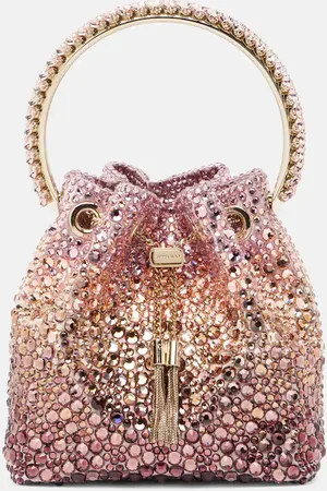 Jimmy Choo Bon Bon Micro embellished bucket bag