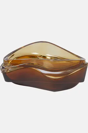 Zaha Hadid Design Plex set of 2 crystal decorative trays