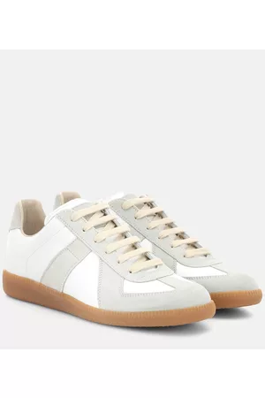 Maison Margiela Replica leather and suede sneakers