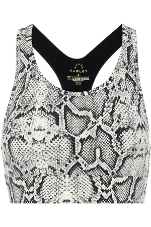 Varley Bassett snake-print sports bra