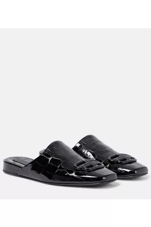 Balenciaga Cosy BB patent leather slippers