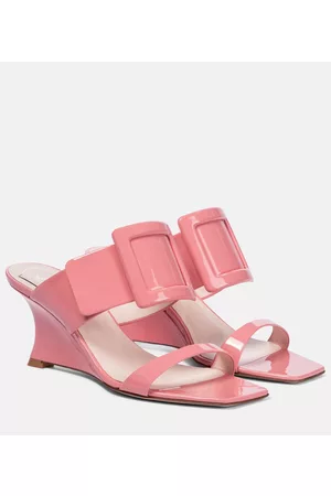 Roger Vivier Viv' In The City patent leather sandals