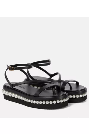 Jimmy Choo Naiset Sandaalit - Pine embellished leather sandals