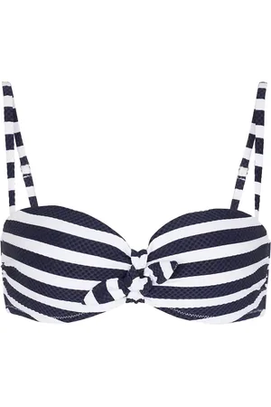 Heidi Klein Bow striped bikini top