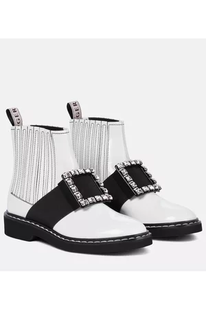 Roger Vivier Viv' Rangers brushed leather Chelsea boots