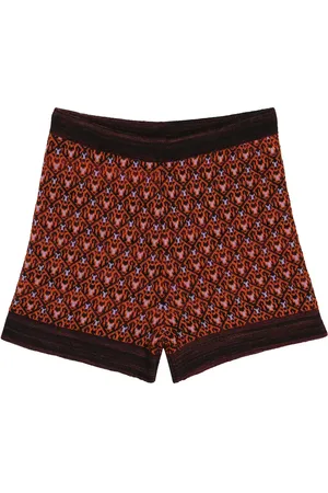 PAADE Intarsia wool-blend shorts