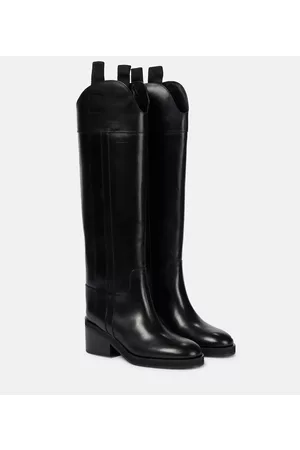 Jimmy Choo Naiset Ylipolvensaappaat - Tonya 70 leather knee-high boots
