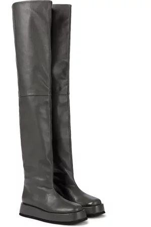 Gia Borghini Naiset Ylipolvensaappaat - GIA/RHW Rosie 10 leather over-the-knee boots