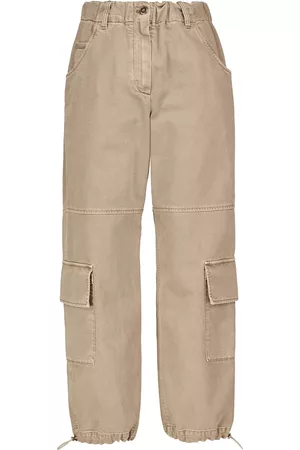 Brunello Cucinelli Pantalones cargo anchos