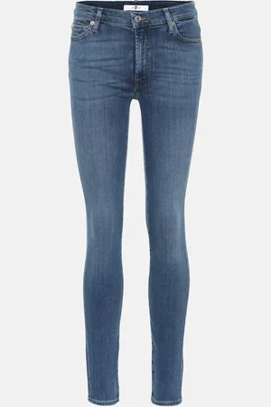7 for all Mankind Slim Illusion Luxe high-rise skinny jeans