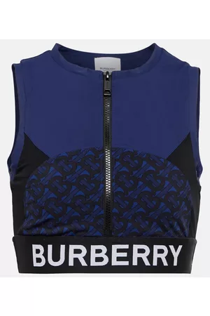 Burberry Sujetador deportivo con logo estampado