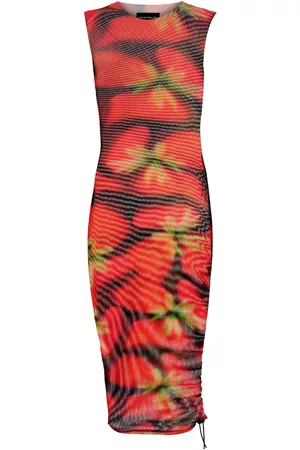 Louisa Ballou Vestido Heatwave de malla estampado