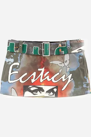 P.A.M | Racing Vinyl Mini Skirt | skirts | NAKED Copenhagen XS - CONFLICT