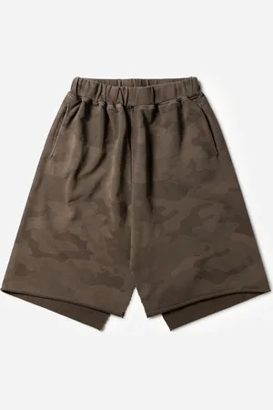 ARIES Deconstructed Aged Camo Sweatskirt | Skirts 1 - Dark Olive
