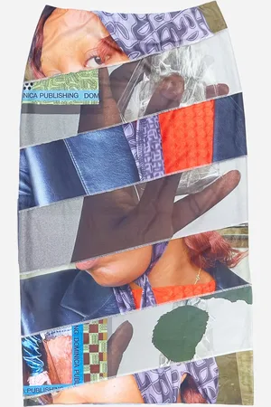 P.A.M | Selfie Scroll Stretch Skirt | Skirts S - COLLAGE