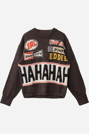 ERL | HAHAHAH Wool Mohair Sweater | knitwear XS