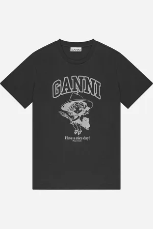 Ganni Basic Cotton Witch Relaxed T-shirt | | t-shirt XS - Phantom
