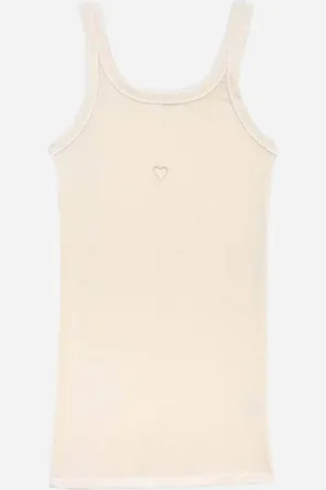 Baserange | Heart Tank | | tops XS - UNDYED