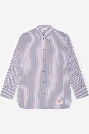 Ganni | Yarn Dyed Stripe Shirt | shirts 36 - Soft Chambray