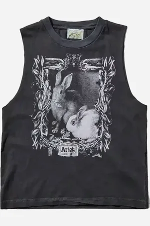 ARIES | Faded Bunny Muscle Vest | tops S