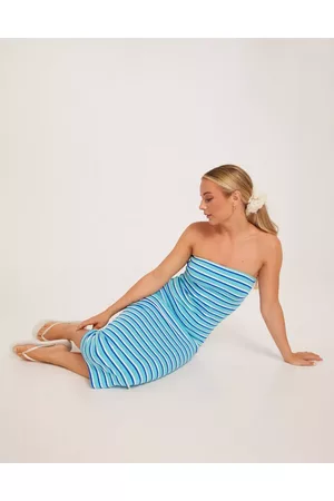 Gina Tricot Naiset Printtimekot - Tube Dress Blue Stripe