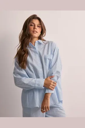 Hunkemöller - Jacket LS Seersucker Stripe