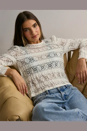 ONLY - Onlzoey L/S O-Neck Puff Top Jrs