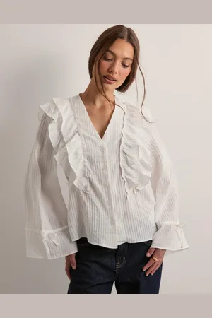 VERO MODA - Vmkausa Frill Ls Top Wvn Ga