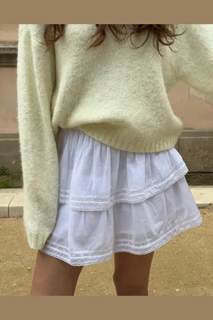 Nelly - Lace Detail Frill Skirt