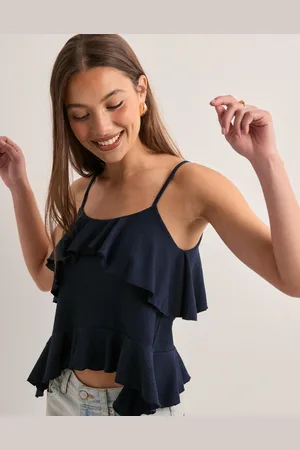 Nelly - Cute Flounce Strap Top