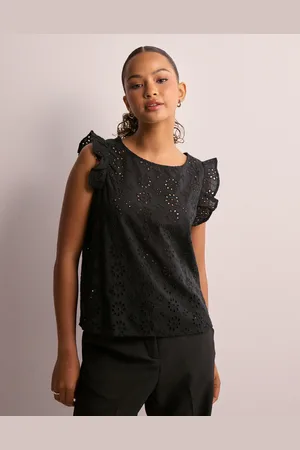 JDY - vola S/L Embroidery Top Wvn