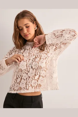Pieces® - Pcroselyn Ls T-Neck Top
