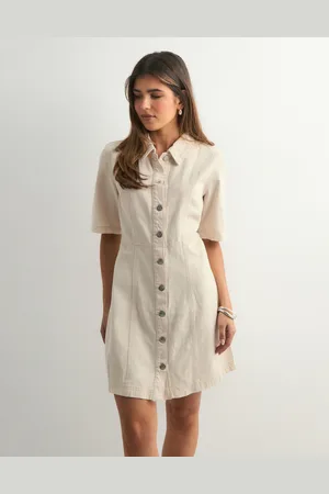 ONLY - Onlsilla 2/4 Short Button Dress Cc