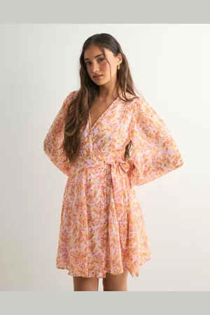 VERO MODA - Awaudora Ls Short Wrap Dress