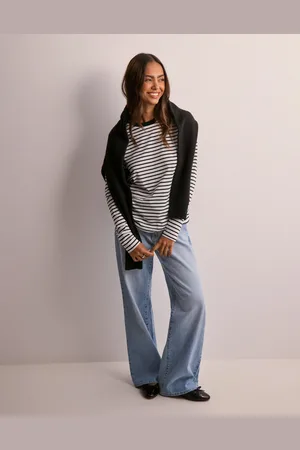 SELECTED - Slfessential Ls Striped O-Neck Tee