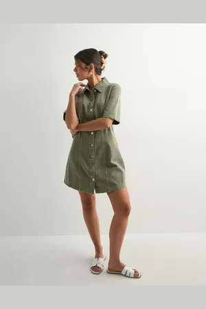 ONLY - Onlsilla 2/4 Short Button Dress Cc