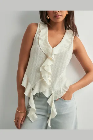 VERO MODA - Vmida Sl Frill Top Jrs Ga
